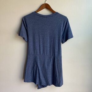 Casual Gray Short Sleeve Top